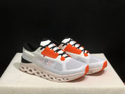 On Cloudstratus 3 Running Shoes in White and Orange