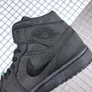 CLOT x Air Jordan 1 Mid Fearless Black Sneakers