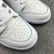 Air Jordan 1 Mid White Purple Sneakers 332148-137