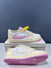 Jordan Travis Scott Air Jordan 1 Low OG Shy Pink Sneakers