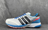 Adidas Adizero Running Shoes White Blue Black
