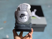 Jordan 4 Retro Gray Green Sneakers
