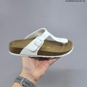 Birkenstock Arizona and Gizeh Sandals in White and Brown