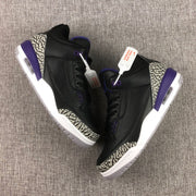 Jordan Air Jordan 3 Court Purple Black Sneakers CT8532-050