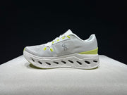 On Cloudeclipse White Green Running Sneakers