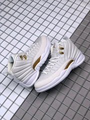 Air Jordan 12 OVO White Gold Sneakers 873864-102