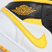 Jordan 1 High Black Yellow White Sneakers CV5276-107