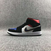 Air Jordan 1 Mid SE Black Purple Yellow Sneakers 852542-005