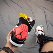Jordan Legacy 312 Basketball Shoes White Black Red