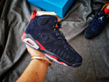 Air Jordan 6 Retro Sneakers Navy Red White