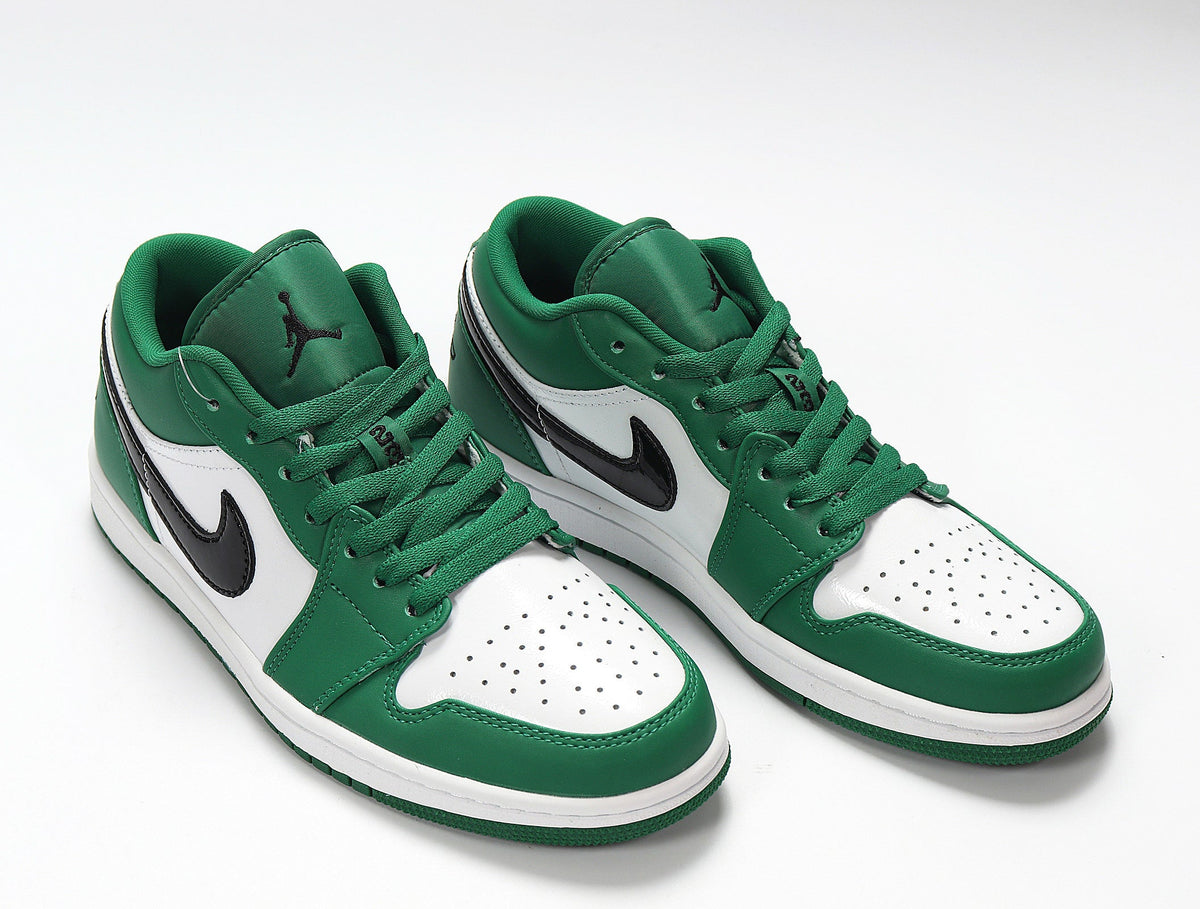 Jordan Air Jordan 1 Low White and Green Sneakers 553558-301