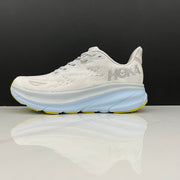 HOKA Clifton 9 Running Shoes in Gray and Blue