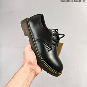 Dr. Martens 1460 Smooth Black Platform Lace-Up Shoes