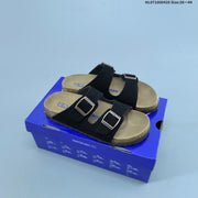 Birkenstock Zurich Two-Strap Sandals in Black Suede