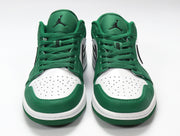Jordan Air Jordan 1 Low White and Green Sneakers 553558-301