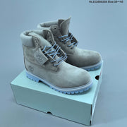 Timberland High-Top Lace-Up Boots in Grey