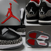 Jordan Air Jordan 3 Black Grey Red High-Top Sneakers