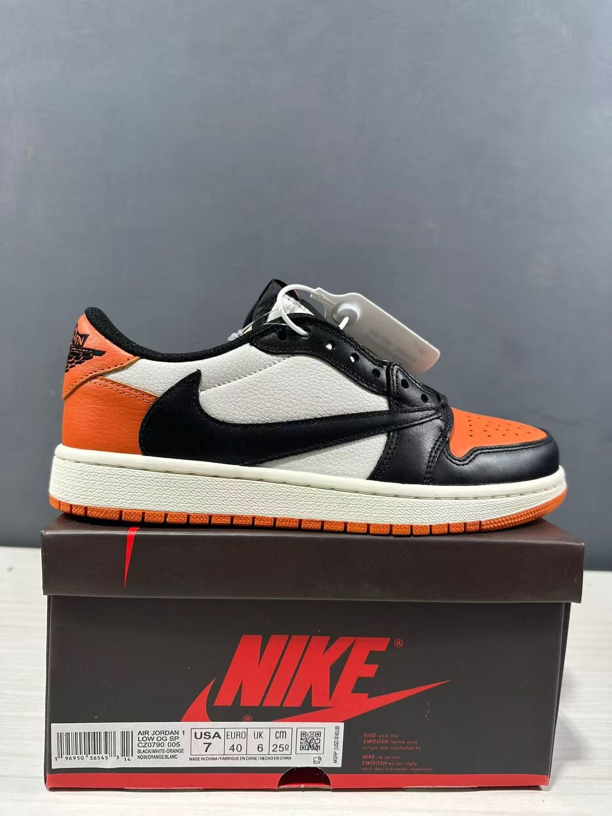Jordan Air Jordan 1 Low Golf Shattered Backboard Black Orange