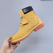 Timberland Embossed Leather-Style Lace-Up Boots