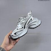 GG-CC G23X4317B Chunky Platform Sneakers, Silver and White
