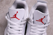 Jordan Air Jordan 4 CT8527-100 White Gray Speckled Sneakers