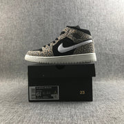 Air Jordan 1 Mid SE GS Leopard Print Sneakers BQ6931-021