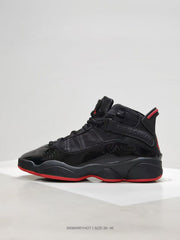 Jordan 6 Rings Black Red High-Top Sneakers