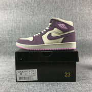 Air Jordan 1 Mid Pink Purple Sneakers 555112-500