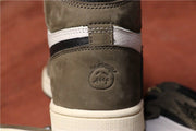 Air Jordan 1 High OG TS SP Sneakers, Brown and White, CD4487-100