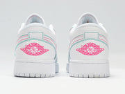 Nike Air Jordan 1 Low White Pink Sneakers 554723-101