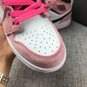 Air Jordan 1 Mid Pink Sneakers 852542-801