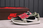Jordan 1 Low Travis Scott Black Grey White Sneakers CQ4277-008