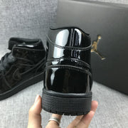 Air Jordan 1 Mid Black Patent Sneakers BQ6472-002