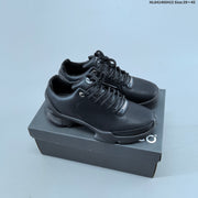 ECCO Men's Black Casual Sneakers with Lace-Up Design