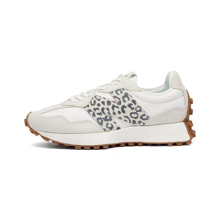New Balance MS327PJ Sneakers, White and Leopard Print