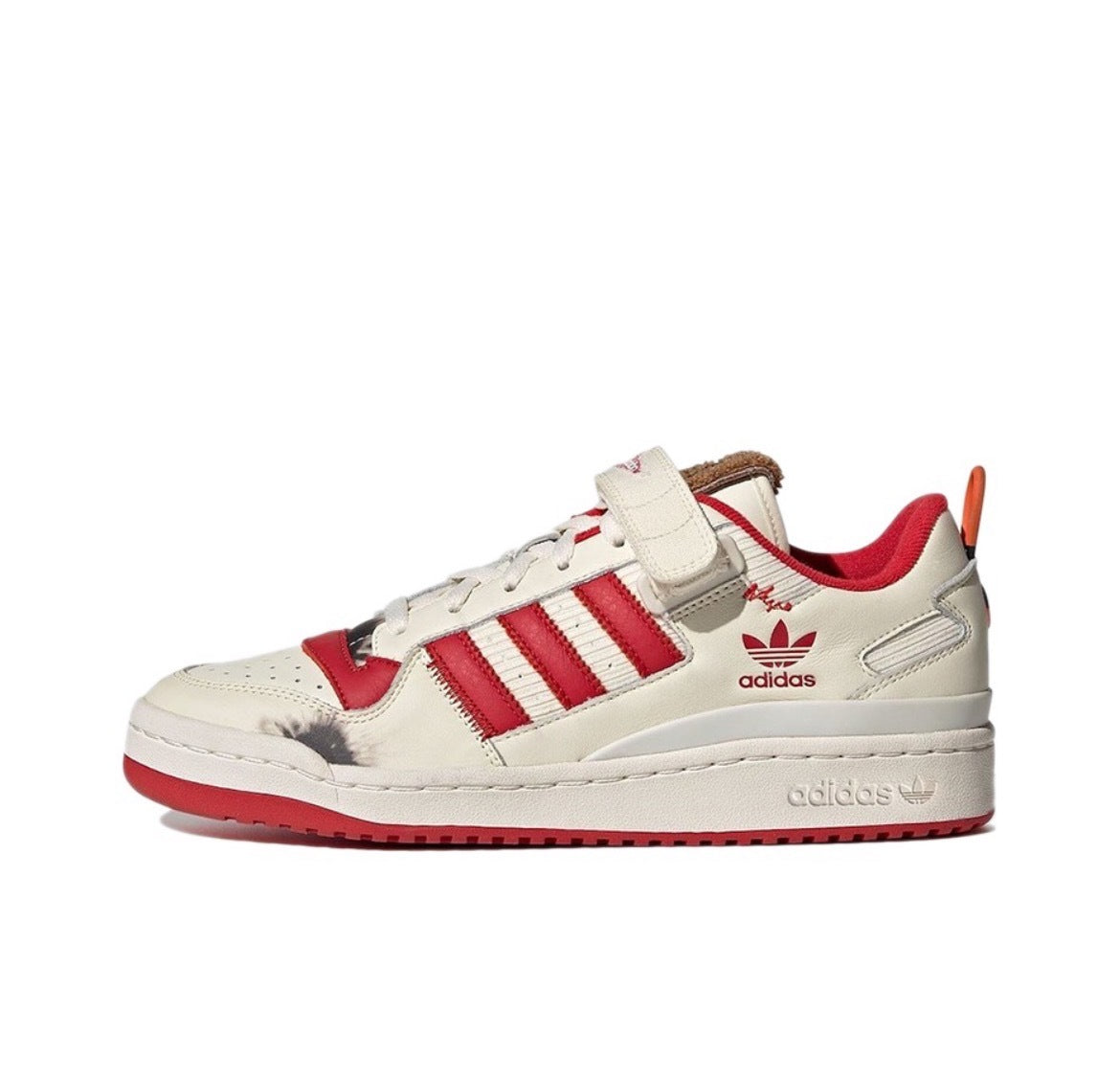 Adidas GZ4378 Forum Low Cream Red Sneakers