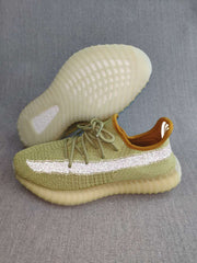 Yeezy 350 V2 Static Reflective Sneakers Green