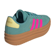 Adidas Originals Kids Teal/Pink VL Court Bold Sneakers, JQ4482
