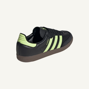 Adidas Originals Women's Black/Pulse Lime Samba OG Sneakers, JS1387