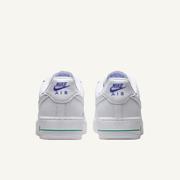 Nike Women's White ir Force 1 Low 'Blue Flower' Sneakers, IF0498 101