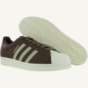 Adidas Originals Men's Brown/Grey/Gold Superstar Sneakers, IG6804 (No Box)