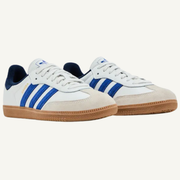Adidas Originals Men's White/Blue/Navy Samba OG Snekaers, JH5632 (No Box)