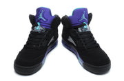 Jordan Air Jordan 5 Black Purple High-Top Sneakers 440892-007