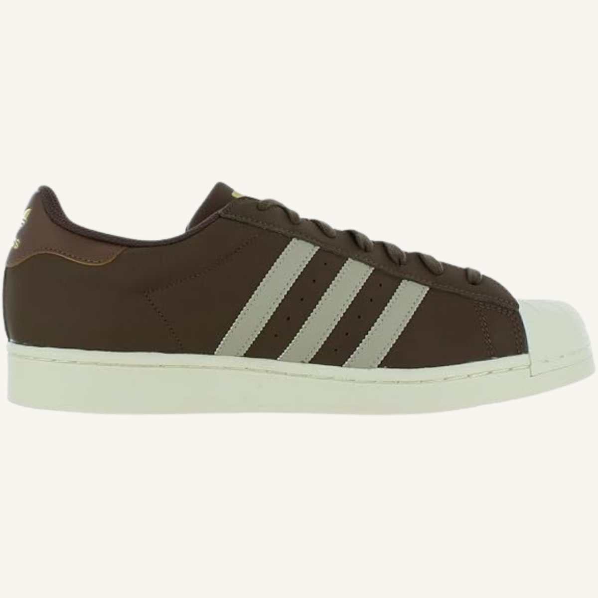 Adidas Originals Men's Brown/Grey/Gold Superstar Sneakers, IG6804 (No Box)