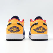 Jordan 1 Low Sneakers in Blue, White and Yellow 553558-123