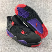 Jordan Air Jordan 4 Raptors Black Purple Red Sneakers