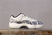 Jordan Air Jordan 11 Retro Low White Black Snakeskin Sneakers