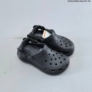 Crocs Platform Clogs with Vent Holes and Heel Straps