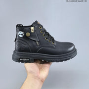 Timberland Lace-Up Ankle Boots with Side Zipper