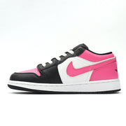 Jordan 1 Low Black Pink White Sneakers 554723-106